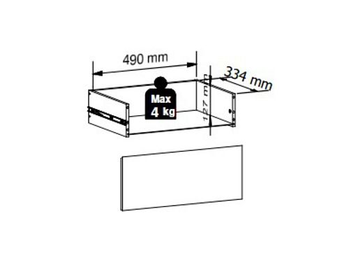 LUEN regál REG1D1S/57, černá/dub tegola/dub mauvella