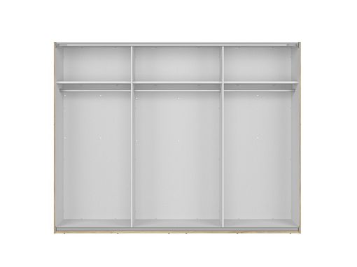 GLAMOUR šatní skříň SZF3D/270/210/3M, kašmír/dub mauvella