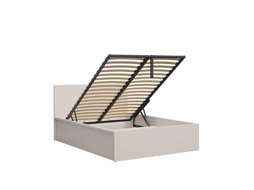 TETRIX postel 140 cm + rošt a úložný prostor, kašmír