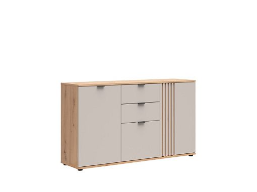 BREVAS komoda KOM3D3S, dub artisan/kašmír