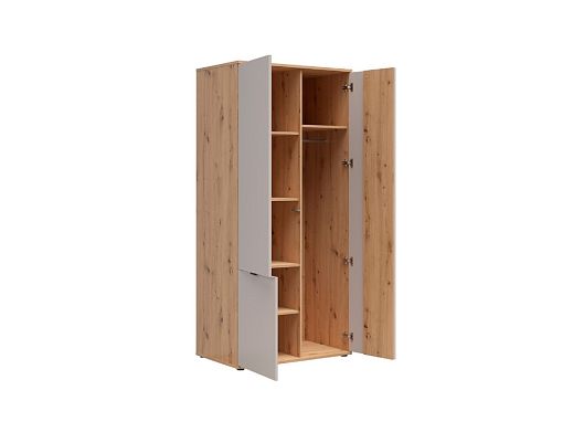 BREVAS šatní skříň SZF3D, dub artisan/kašmír