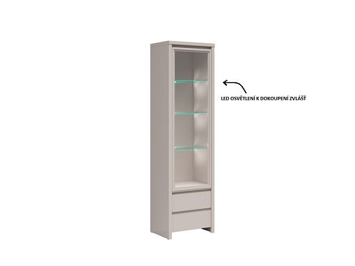 KASPIAN vitrína REG1W2S, kašmír