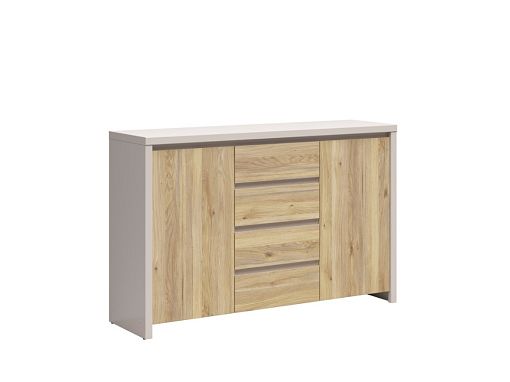 Komoda Kaspian KOM2D4S, kašmír/dub mauvella