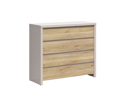 Komoda Kaspian KOM4S, kašmír/dub mauvella