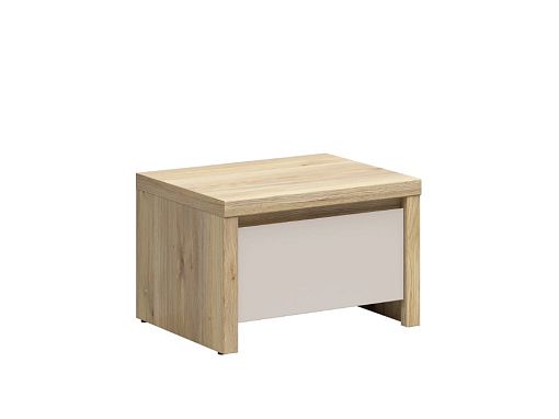 Noční stolek Kaspian KOM1S, dub mauvella/kašmír