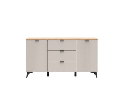 Komoda Velton KOM2D3S, kašmír/dub artisan/béžová písková