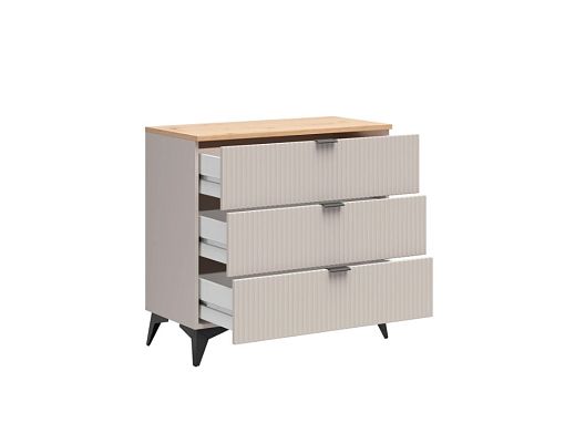 Komoda Velton KOM3S, kašmír/dub artisan/béžová písková
