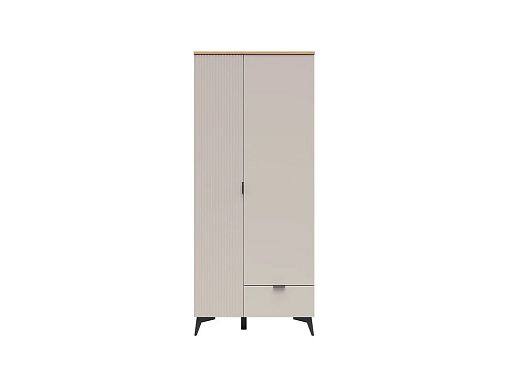 Šatní skříň Velton SZF2D1S, kašmír/dub artisan/béžová písková