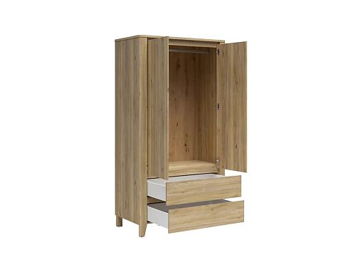 Šatní skříň Sawira SZF2D2S, dub mauvella