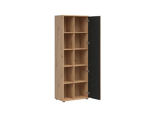 Regál Vabres REG1D, dub artisan/černá
