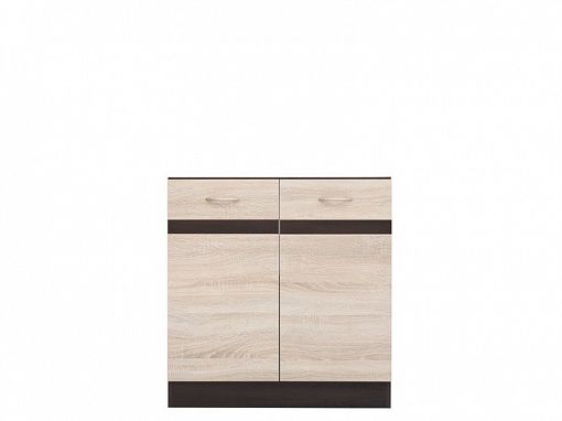 JUNONA skříňka dřezová 80 cm, Wenge/Dub Sonoma