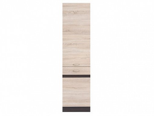 JUNONA potravinová skříňka 50 cm, pravá, Wenge/dub Sonoma
