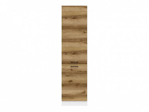 JUNONA potravinová skříňka 50 cm, levá, bílá/dub delano světlý