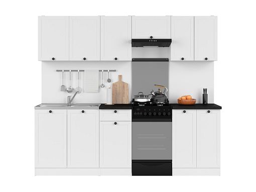 Kuchyň JUNONA MODUL RAMKA 230 cm, bílá