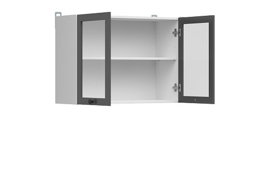 Junona Ramka horní skříňka 80cm, bílá/grafit