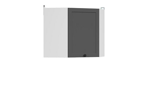 Junona Ramka rohová skříňka 60 cm, LP, bílá/grafit