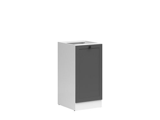 JUNONA RAMKA skříňka 40 cm, pravá, bílá/grafit