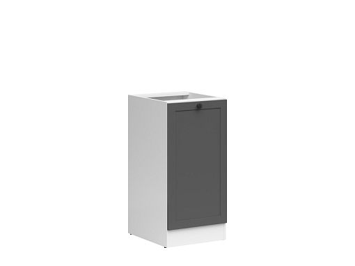 JUNONA RAMKA skříňka 50 cm, levá, bílá/grafit