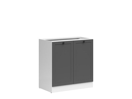 JUNONA RAMKA skříňka 80 cm, bílá/grafit
