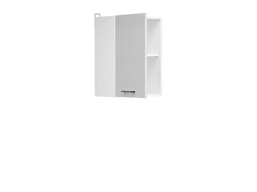 Junona Tafla skříňka 40 cm LP, bílá/světle šedý lesk