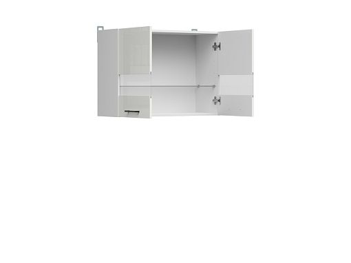 Junona Tafla horní skříňka 80 cm bílá/bílá křída lesk