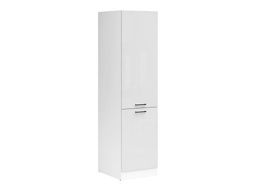 JUNONA TAFLA potravinová skříňka 50 cm, levá, bílá/světle šedý lesk