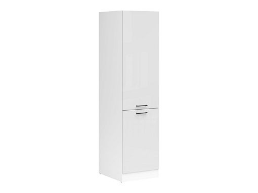 JUNONA TAFLA potravinová skříňka 50 cm, pravá, bílá/světle šedý lesk