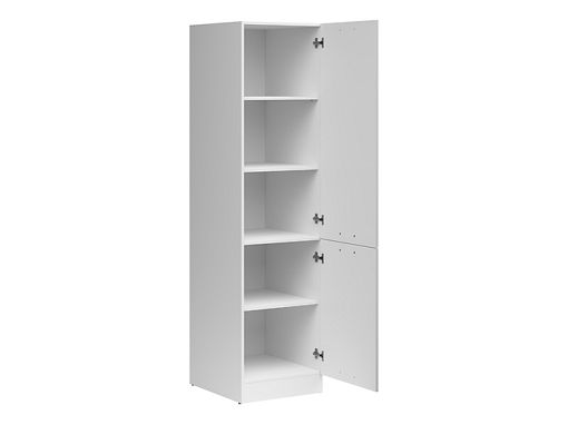 JUNONA TAFLA potravinová skříňka 50 cm, pravá, bílá/světle šedý lesk