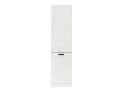 JUNONA TAFLA potravinová skříňka 50 cm, pravá, bílá/bílá křída lesk