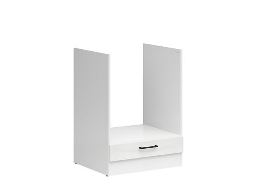 JUNONA TAFLA skříňka pro vestavnou troubu 60 cm, bílá/bílá křída lesk