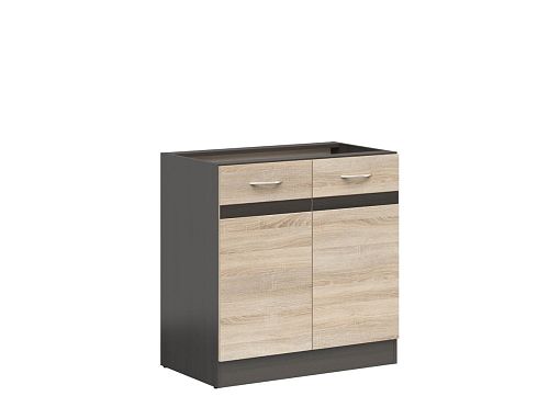 JUNONA skříňka 80 cm, wenge/dub sonoma
