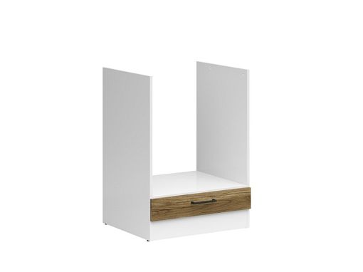 JUNONA skříňka na troubu 60 cm, bílá/dub delano světlý