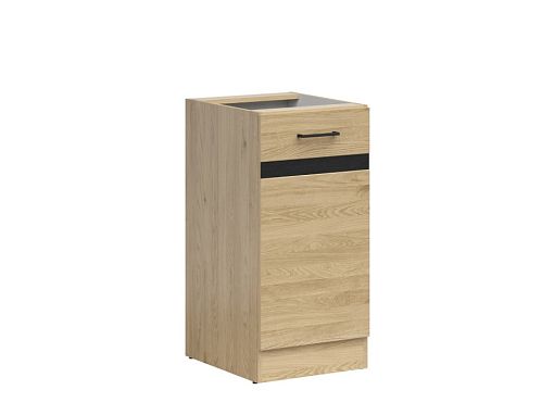 JUNONA skříňka 40 cm, pravá, dub bernstein