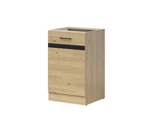 JUNONA skříňka 50 cm, pravá, dub bernstein