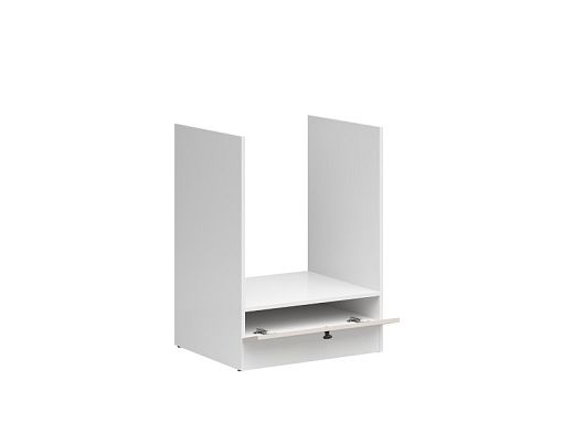 JUNONA RAMKA skříňka pro vestavnou troubu 60 cm, bílá/kašmír