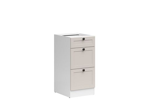 JUNONA RAMKA skříňka 40 cm, bílá/kašmír