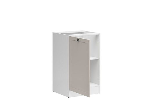 JUNONA RAMKA skříňka 50 cm, levá, bílá/kašmír