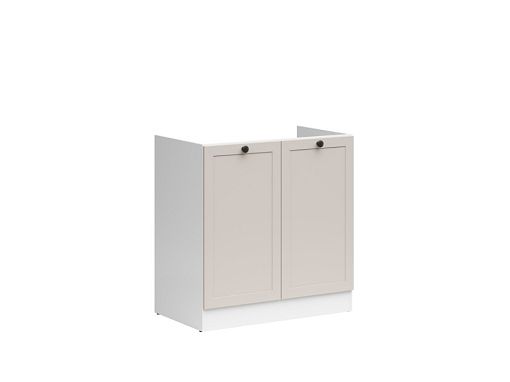 JUNONA RAMKA dřezová skříňka 80 cm, bílá/kašmír