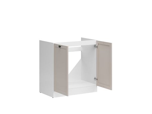 JUNONA RAMKA dřezová skříňka 80 cm, bílá/kašmír