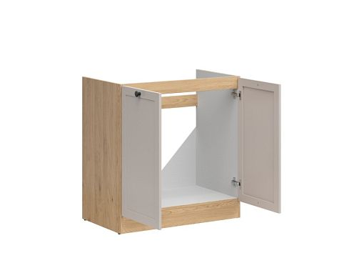 JUNONA RAMKA dřezová skříňka 80 cm, dub bernstein/kašmír