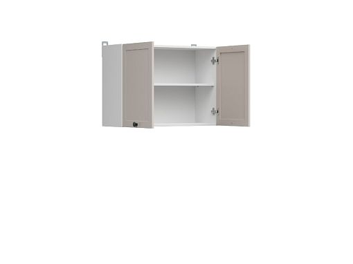 Junona Ramka horní skříňka 80 cm, bílá/kašmír