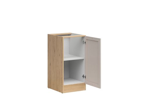 Kuchyňská skříňka Junona Ramka 40 cm, pravá, dub bernstein/kašmír