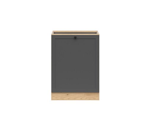 Kuchyňská skříňka Junona Ramka 60 cm, levá, dub bernstein/grafit