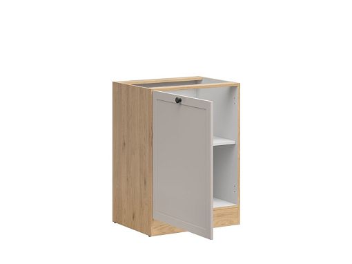 Kuchyňská skříňka Junona Ramka 60 cm, levá, dub bernstein/kašmír