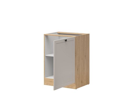 Kuchyňská skříňka Junona Ramka 60 cm, pravá, dub bernstein/kašmír
