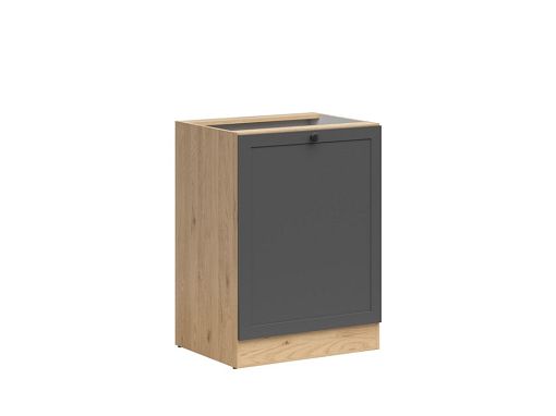 Kuchyňská skříňka Junona Ramka 60 cm, pravá, dub bernstein/grafit