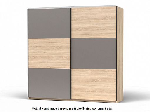 Colin Korpus skříně SZF/220 Dub sonoma/tmavá lišta, grafit