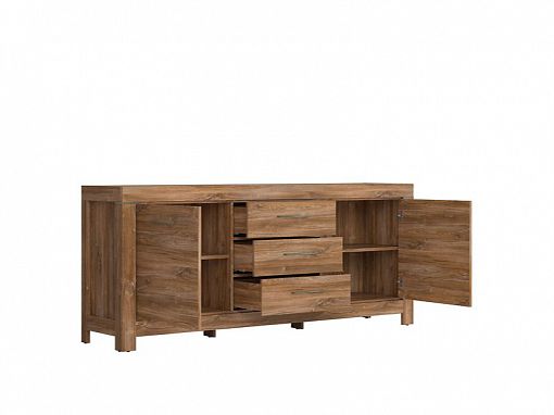 GENT komoda KOM2D3S/9/20, dub stirling