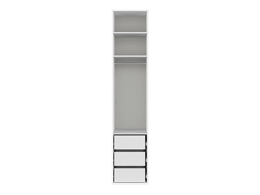 FLEX šatní skříň 50/17, bílá