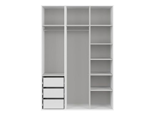 FLEX šatní skříň 150/18, bílá